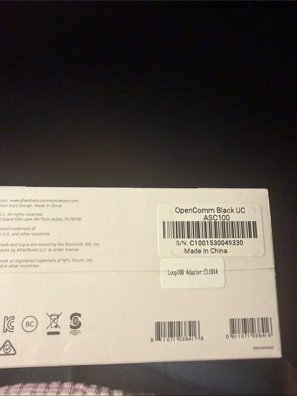 Aftershokz unopened opencomm